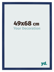 Fotokader 49x68cm Donkerblauw Geveegd MDF Bologna Voorzijde Maat | Yourdecoration.be
