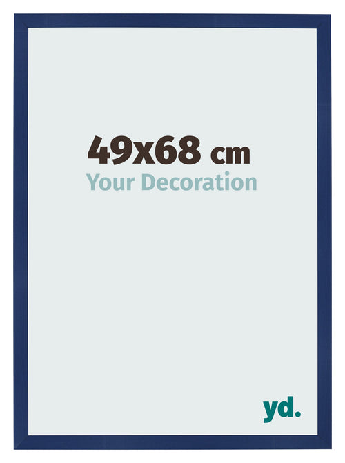 Fotokader 49x68cm Donkerblauw Geveegd MDF Bologna Voorzijde Maat | Yourdecoration.be