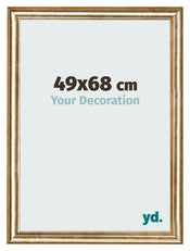 Fotokader 49x68cm Goud Antiek MDF Lazio Voorzijde Maat | Yourdecoration.be