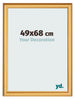 Fotokader 49x68cm Goud Mat MDF Lazio Voorzijde Maat | Yourdecoration.be