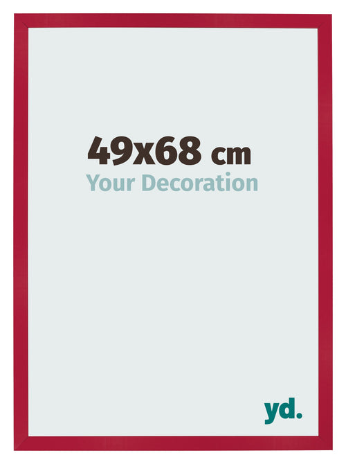Fotokader 49x68cm Rood MDF Bologna Voorzijde Maat | Yourdecoration.be