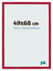 Fotokader 49x68cm Rood MDF Bologna Voorzijde Maat | Yourdecoration.be