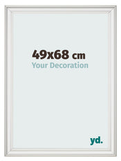 Fotokader 49x68cm Wit Geveegd MDF Lazio Voorzijde Maat | Yourdecoration.be