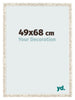 Fotokader 49x68cm Wit Vintage MDF Bologna Voorzijde Maat | Yourdecoration.be