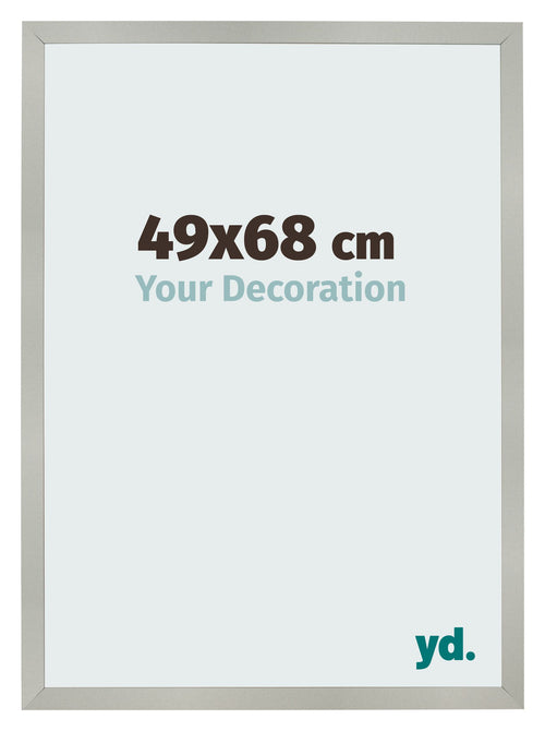 Fotokader 49x68cm Zilver Mat MDF Bologna Voorzijde Maat | Yourdecoration.be