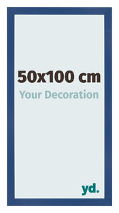 Fotokader 50x100 cm Donkerblauw MDF Bologna Voorzijde Maat | Yourdecoration.be