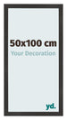 Fotokader 50x100 cm Zwart Mat MDF Bologna Voorzijde Maat | Yourdecoration.be