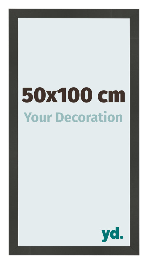 Fotokader 50x100cm Antraciet MDF Bologna Voorzijde Maat | Yourdecoration.be
