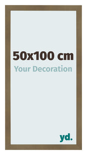 Fotokader 50x100cm Brons Decor MDF Bologna Voorzijde Maat | Yourdecoration.be