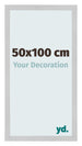 Fotokader 50x100cm Edelstaal MDF Bologna Voorzijde Maat | Yourdecoration.be