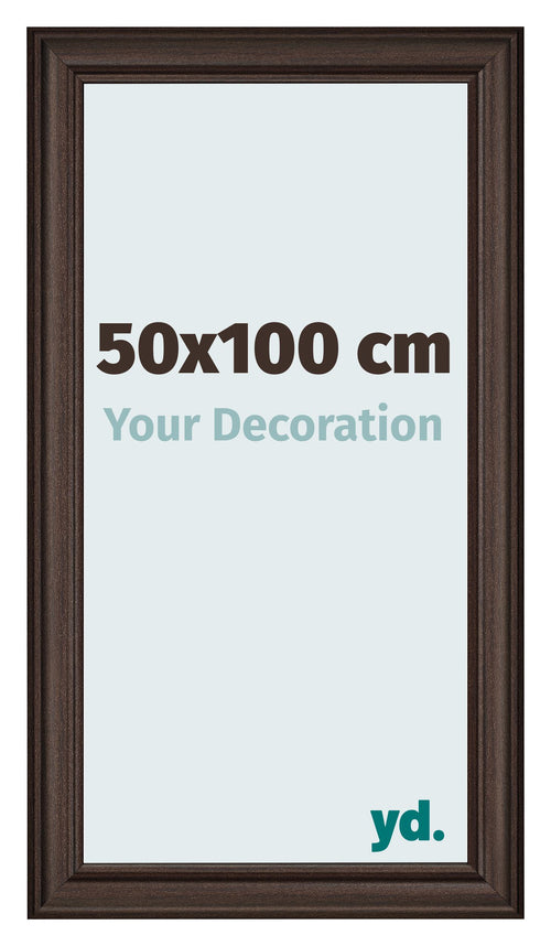 Fotokader 50x100cm Eiken Donker MDF Lazio Voorzijde Maat | Yourdecoration.be