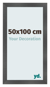 Fotokader 50x100cm Zwart Mat MDF Pisa Voorzijde Maat | Yourdecoration.be