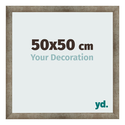 Fotokader 50x50 cm Metaal Vintage MDF Bologna Voorzijde Maat | Yourdecoration.be