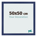 Fotokader 50x50cm Donkerblauw Geveegd MDF Bologna Voorzijde Maat | Yourdecoration.be