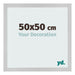 Fotokader 50x50cm Edelstaal MDF Bologna Voorzijde Maat | Yourdecoration.be