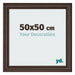 Fotokader 50x50cm Eiken Donker MDF Lazio Voorzijde Maat | Yourdecoration.be