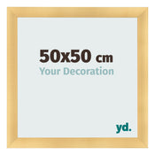 Fotokader 50x50cm Goud Mat MDF Pisa Voorzijde Maat | Yourdecoration.be