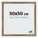 Fotokader 50x50cm Koper Decor MDF Bologna Voorzijde Maat | Yourdecoration.be