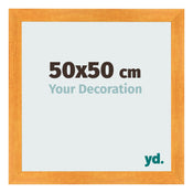 Fotokader 50x50cm Oranje MDF Pisa Voorzijde Maat | Yourdecoration.be