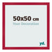 Fotokader 50x50cm Rood MDF Bologna Voorzijde Maat | Yourdecoration.be