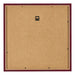 Fotokader 50x50cm Wijnrood Geveegd MDF Bologna Achterzijde | Yourdecoration.be