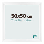Fotokader 50x50cm Wit Mat MDF Pisa Voorzijde Maat | Yourdecoration.be