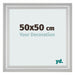Fotokader 50x50cm Zilver Mat MDF Lazio Voorzijde Maat | Yourdecoration.be