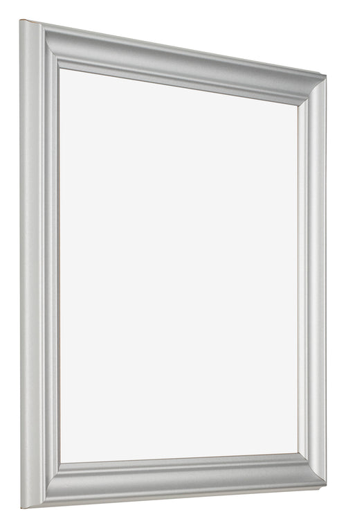 Fotokader 50x50cm Zilver Mat MDF Lazio Voorzijde Schuin | Yourdecoration.be