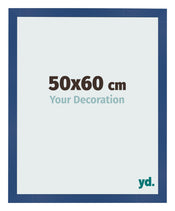 Fotokader 50x60 cm Donkerblauw MDF Bologna Voorzijde Maat | Yourdecoration.be