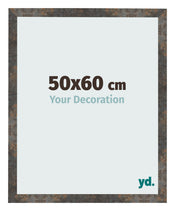 Fotokader 50x60 cm Geoxideerd Metaal MDF Bologna Voorzijde Maat | Yourdecoration.be