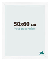 Fotokader 50x60 cm Wit Mat MDF Bologna Voorzijde Maat | Yourdecoration.be