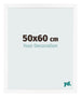 Fotokader 50x60 cm Wit Mat MDF Bologna Voorzijde Maat | Yourdecoration.be