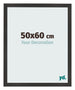 Fotokader 50x60 cm Zwart Mat MDF Bologna Voorzijde Maat | Yourdecoration.be