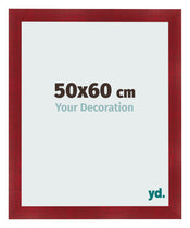 Fotokader 50x60cm Wijnrood Geveegd MDF Pisa Voorzijde Maat | Yourdecoration.be