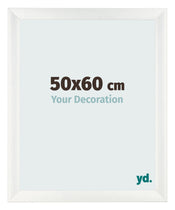 Fotokader 50x60cm Wit Geveegd MDF Pisa Voorzijde Maat | Yourdecoration.be