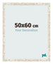 Fotokader 50x60cm Wit Vintage MDF Bologna Voorzijde Maat | Yourdecoration.be