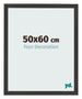 Fotokader 50x60cm Zwart Houtnerf MDF Bologna Voorzijde Maat | Yourdecoration.be