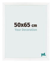 Fotokader 50x65 cm Wit Hoogglans MDF Bologna Voorzijde Maat | Yourdecoration.be