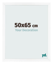 Fotokader 50x65 cm Wit Mat MDF Bologna Voorzijde Maat | Yourdecoration.be
