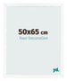 Fotokader 50x65 cm Wit Mat MDF Bologna Voorzijde Maat | Yourdecoration.be