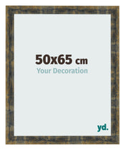 Fotokader 50x65cm Blauw Goud Gemeleerd MDF Pisa Voorzijde Maat | Yourdecoration.be