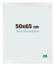 Fotokader 50x65cm Wit Hoogglans MDF Pisa Voorzijde Maat | Yourdecoration.be