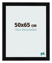 Fotokader 50x65cm Zwart Hoogglans MDF Pisa Voorzijde Maat | Yourdecoration.be