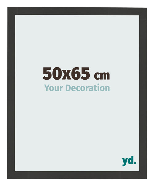 Fotokader 50x65cm Zwart Houtnerf MDF Bologna Voorzijde Maat | Yourdecoration.be