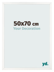 Fotokader 50x70 cm Wit Hoogglans MDF Bologna Voorzijde Maat | Yourdecoration.be