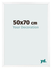 Fotokader 50x70 cm Wit Mat MDF Bologna Voorzijde Maat | Yourdecoration.be