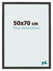 Fotokader 50x70cm Antraciet MDF Bologna Voorzijde Maat | Yourdecoration.be