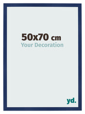 Fotokader 50x70cm Donkerblauw Geveegd MDF Bologna Voorzijde Maat | Yourdecoration.be