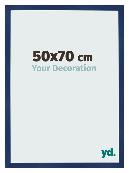 Fotokader 50x70cm Donkerblauw Geveegd MDF Bologna Voorzijde Maat | Yourdecoration.be