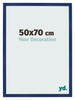 Fotokader 50x70cm Donkerblauw Geveegd MDF Bologna Voorzijde Maat | Yourdecoration.be